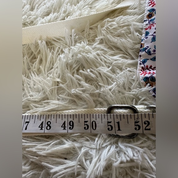 Kipling White and Blue Floral Crossbody Bag - Picture 9 of 11